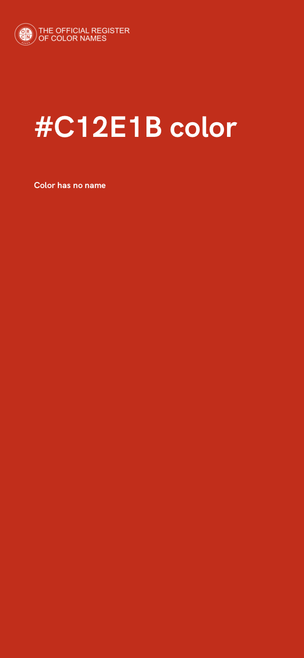 #C12E1B color image