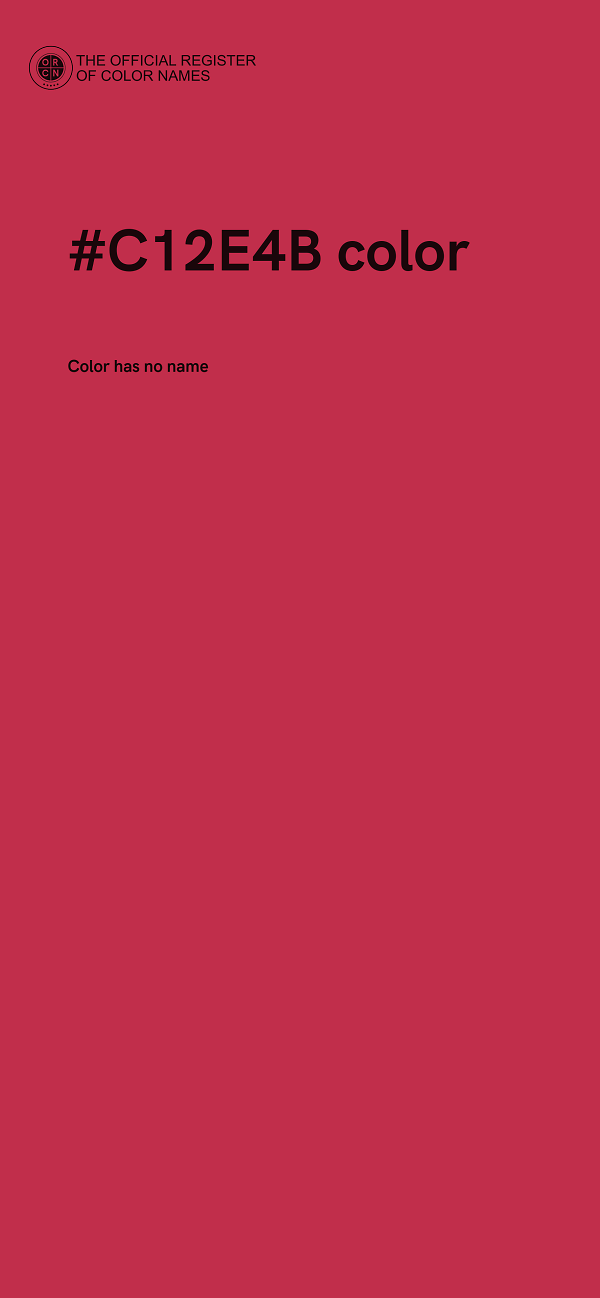 #C12E4B color image