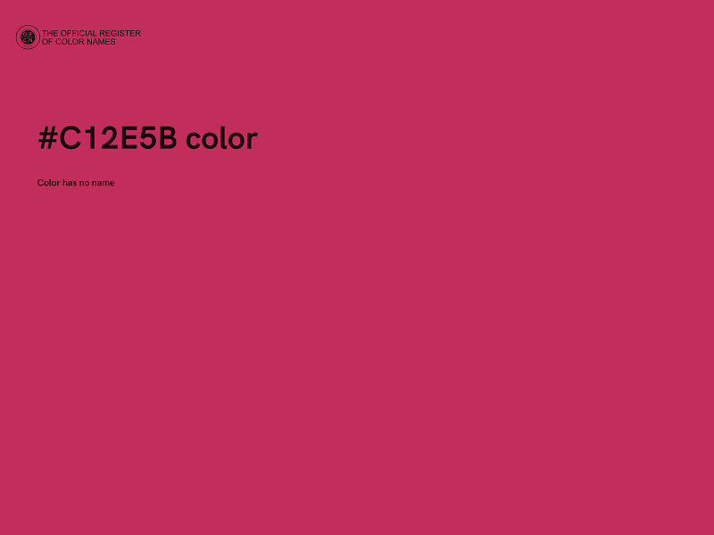 #C12E5B color image