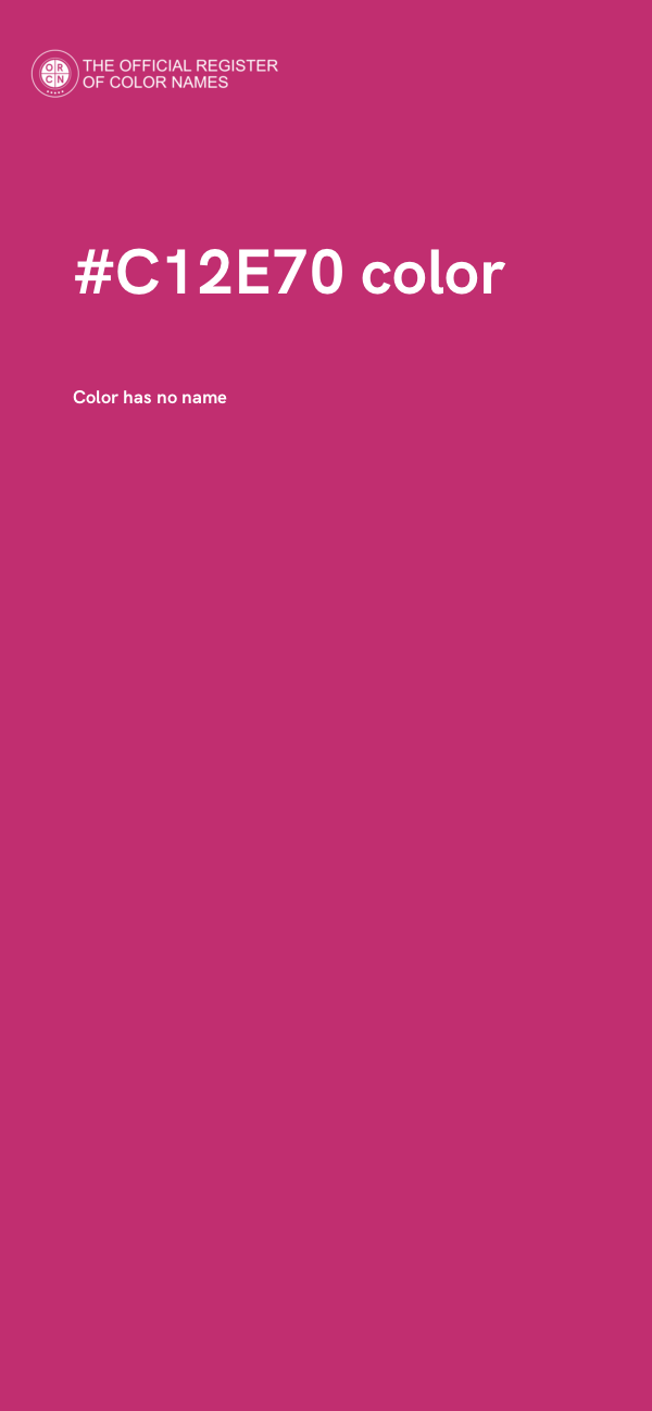 #C12E70 color image