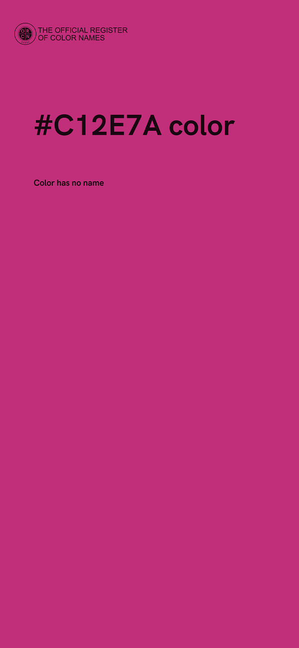 #C12E7A color image