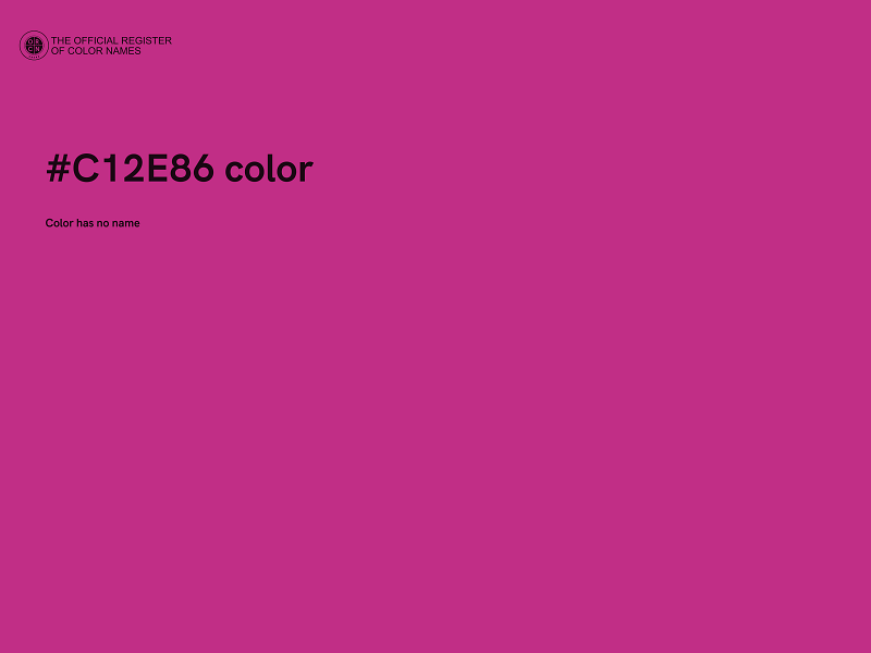 #C12E86 color image