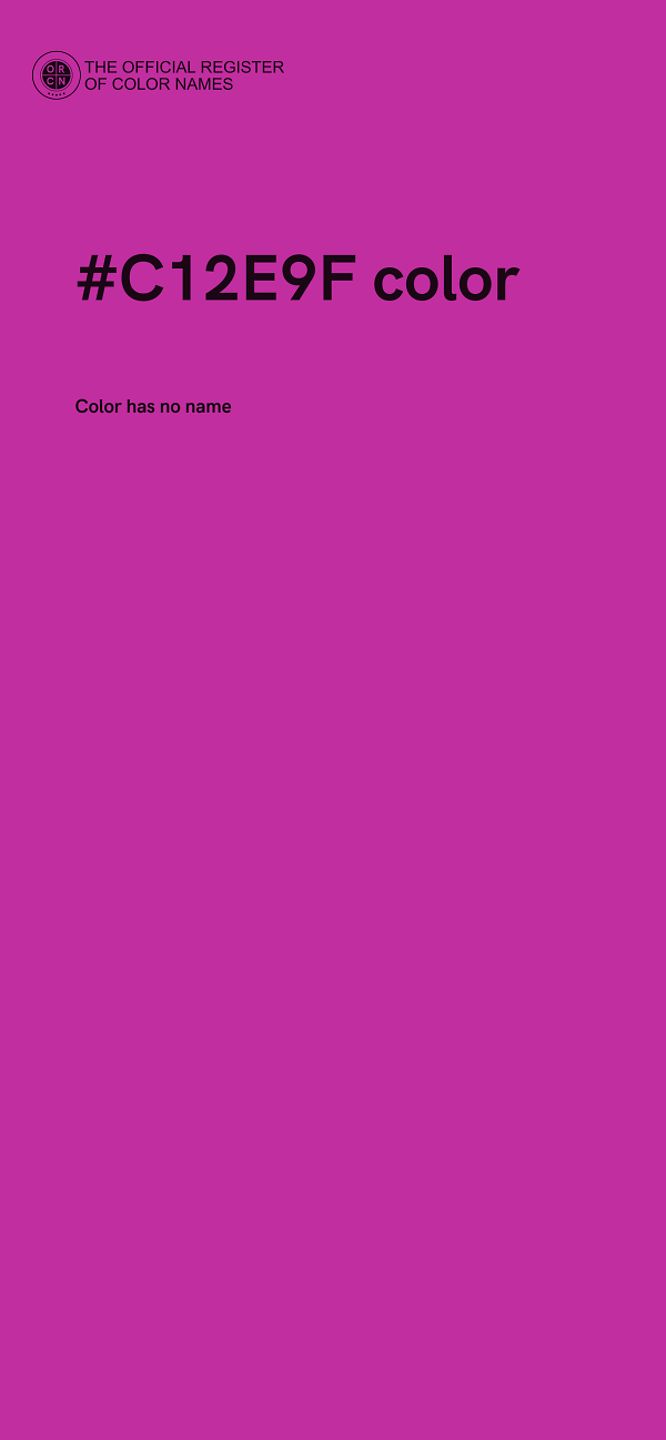 #C12E9F color image