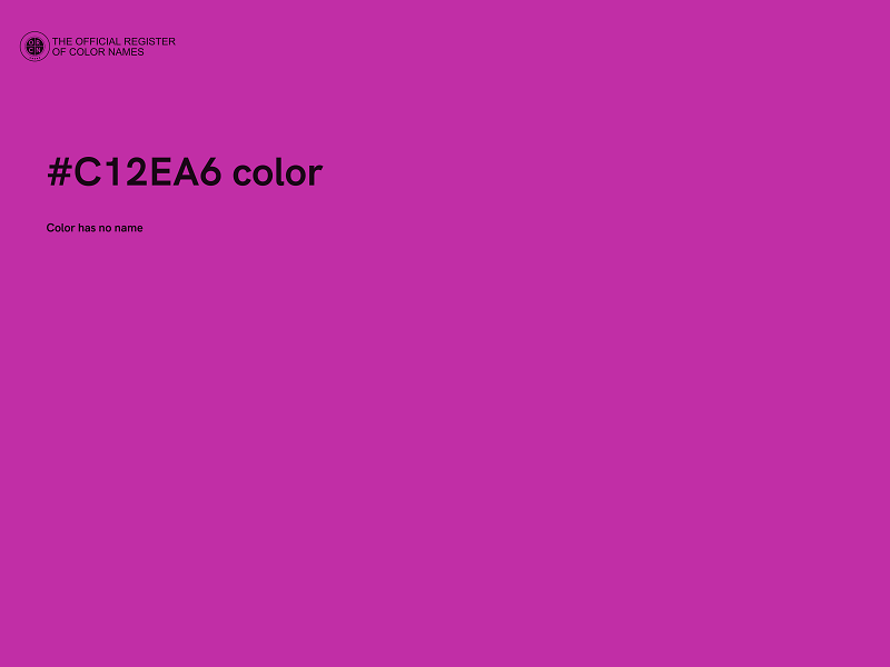 #C12EA6 color image