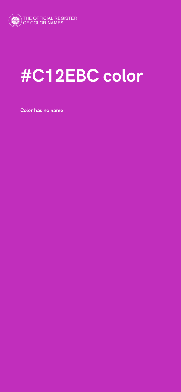 #C12EBC color image