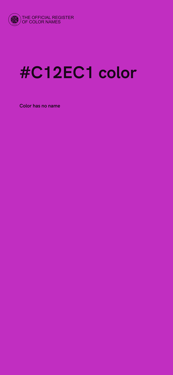 #C12EC1 color image