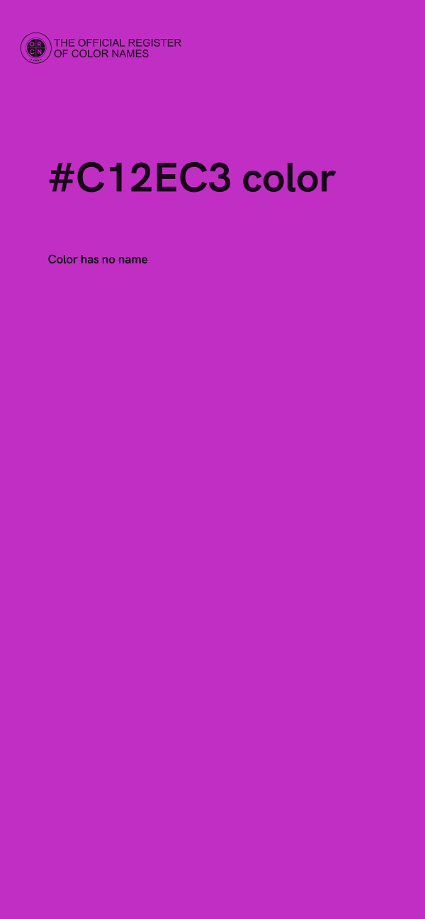 #C12EC3 color image
