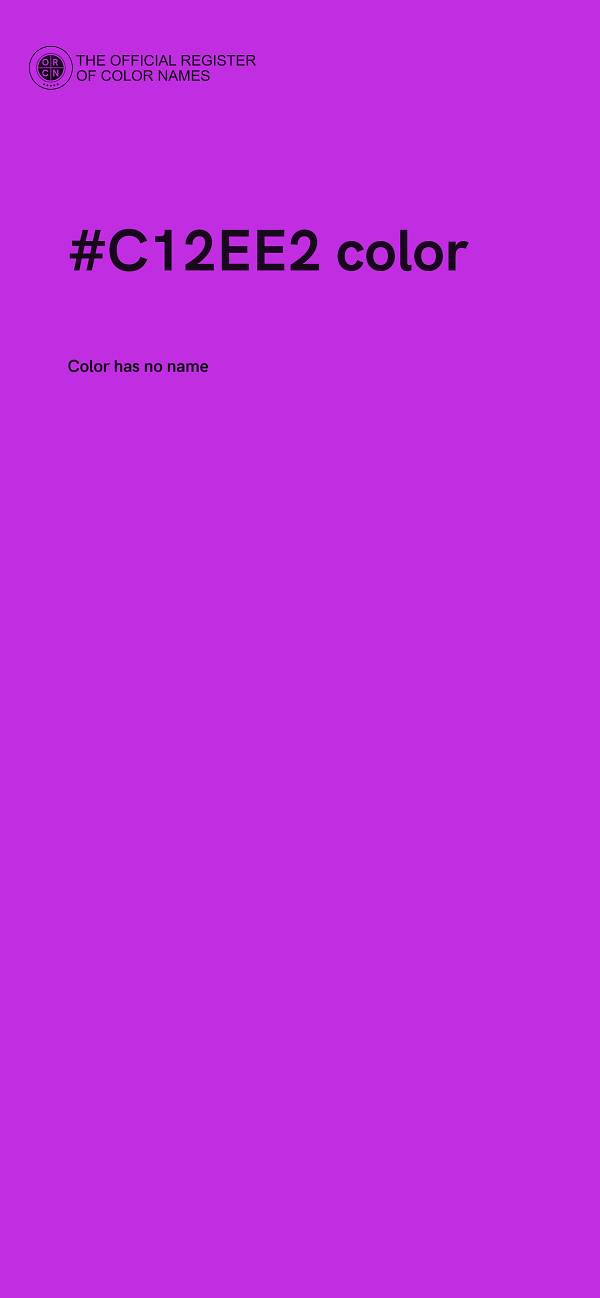 #C12EE2 color image