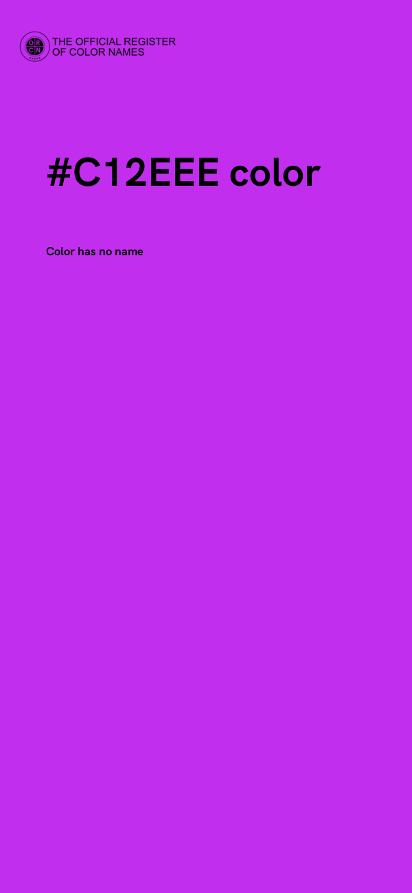 #C12EEE color image