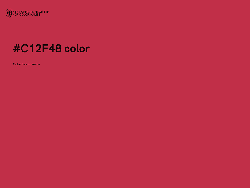 #C12F48 color image