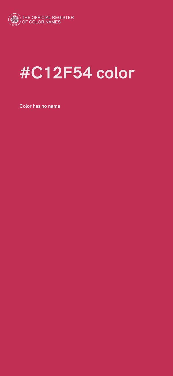 #C12F54 color image