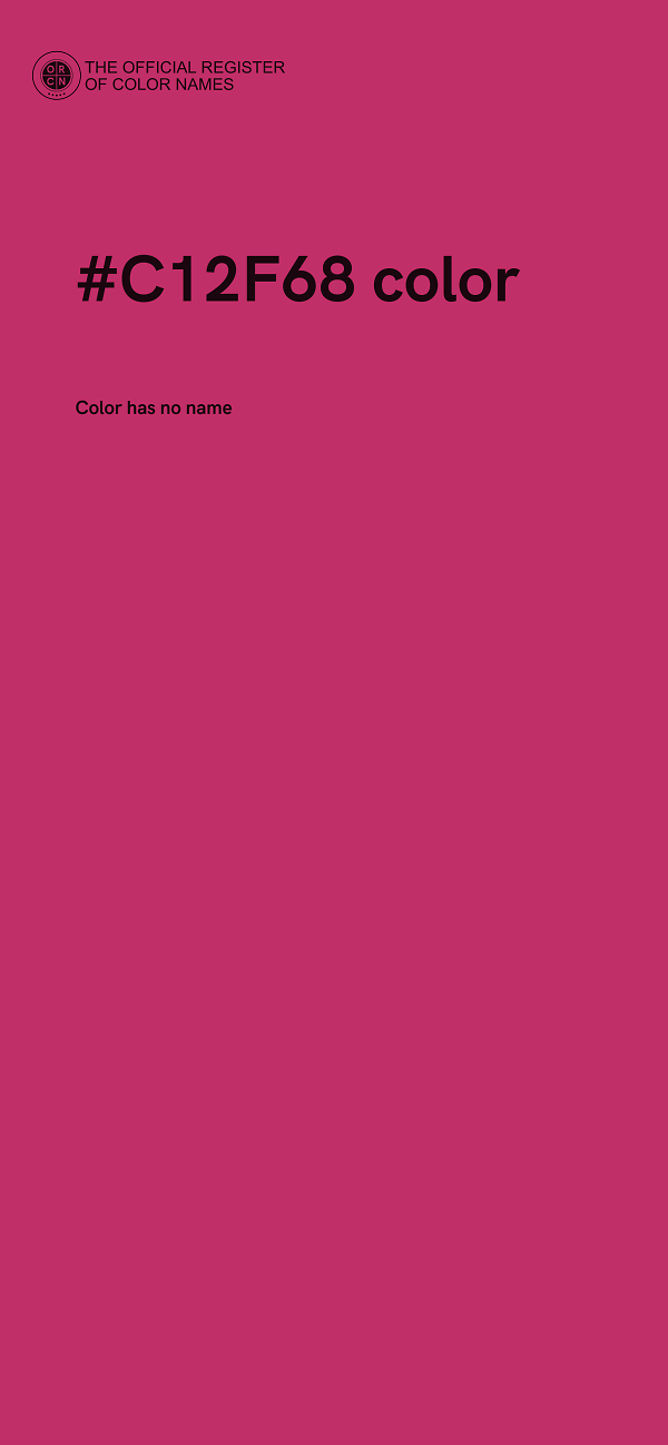 #C12F68 color image