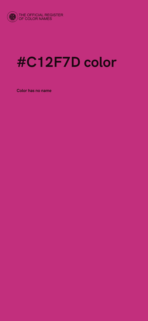 #C12F7D color image