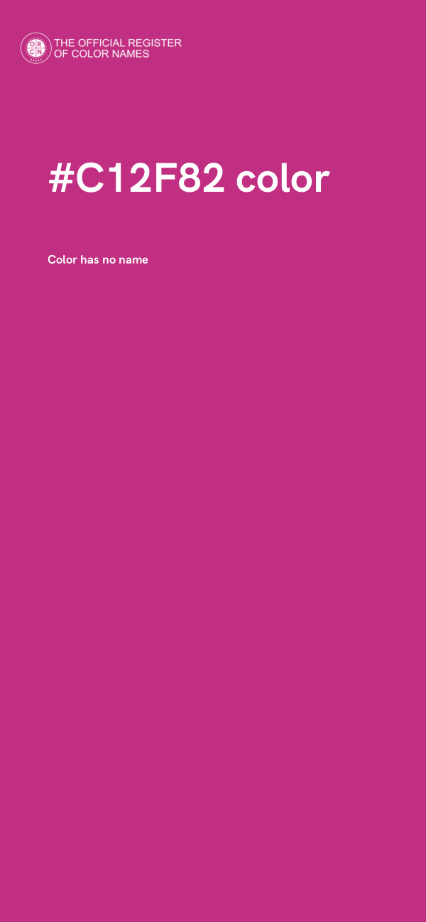 #C12F82 color image