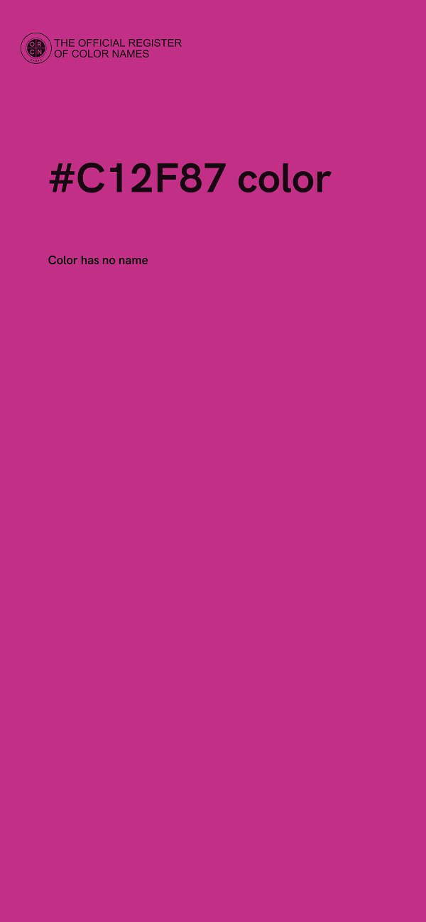 #C12F87 color image
