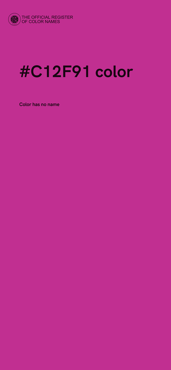 #C12F91 color image