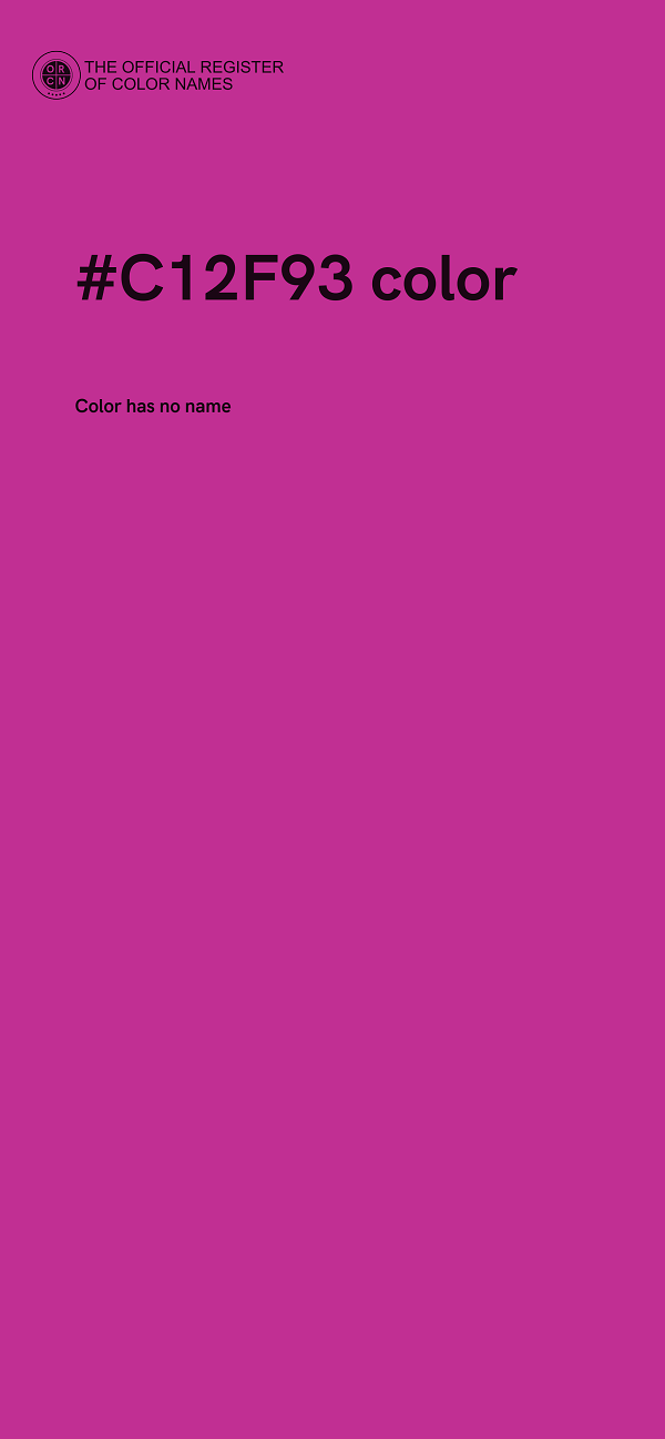 #C12F93 color image