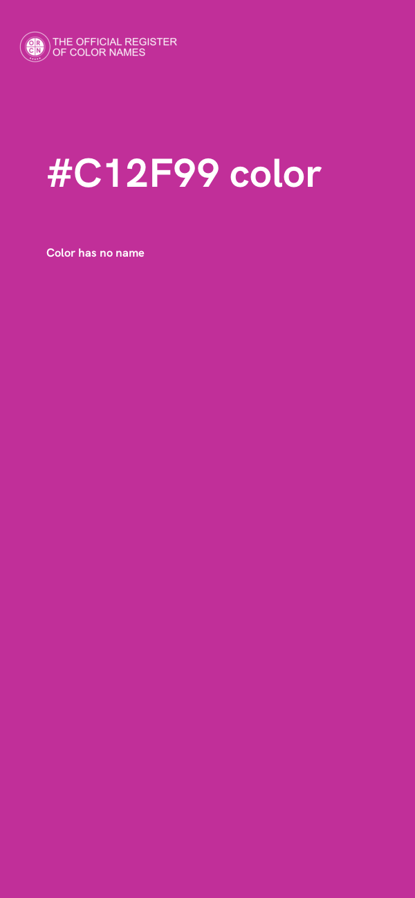 #C12F99 color image