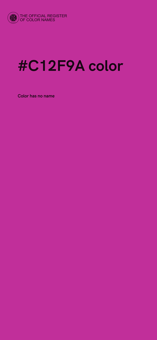 #C12F9A color image