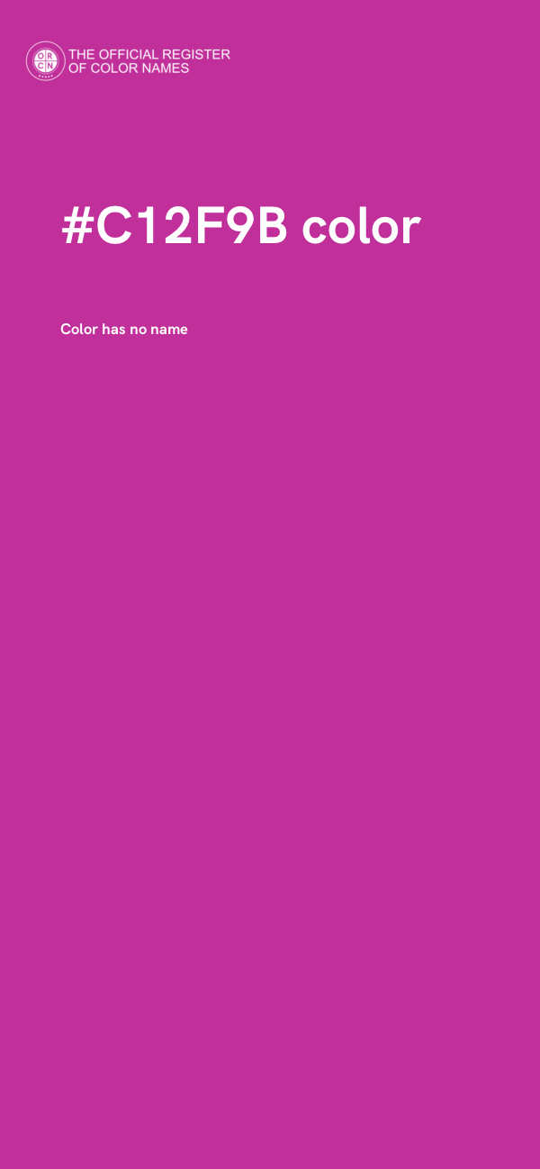 #C12F9B color image