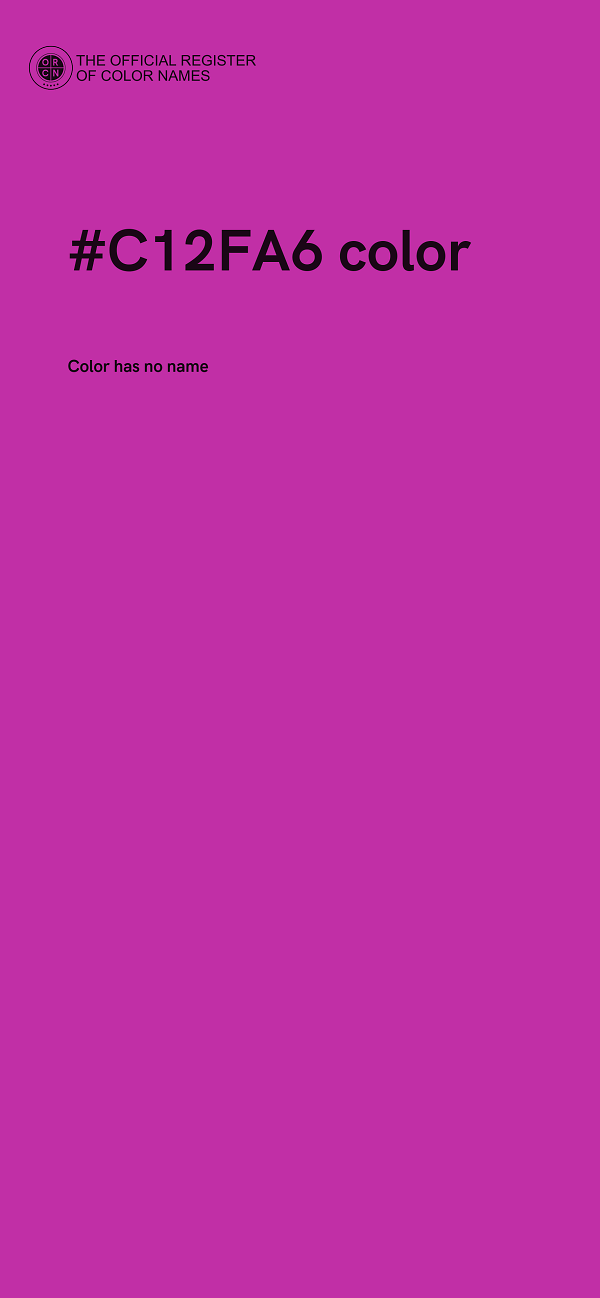 #C12FA6 color image