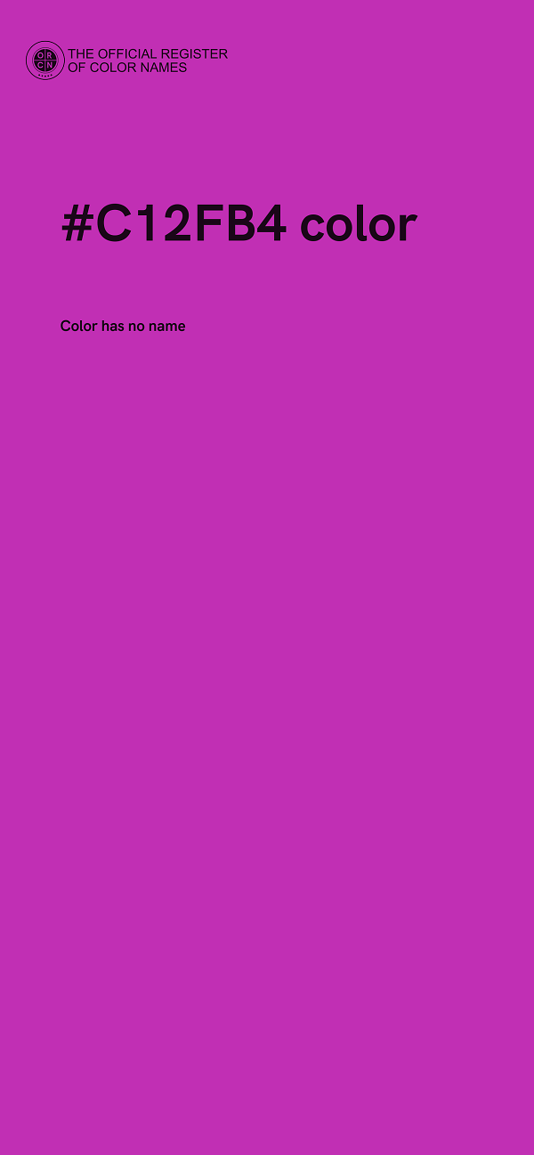 #C12FB4 color image
