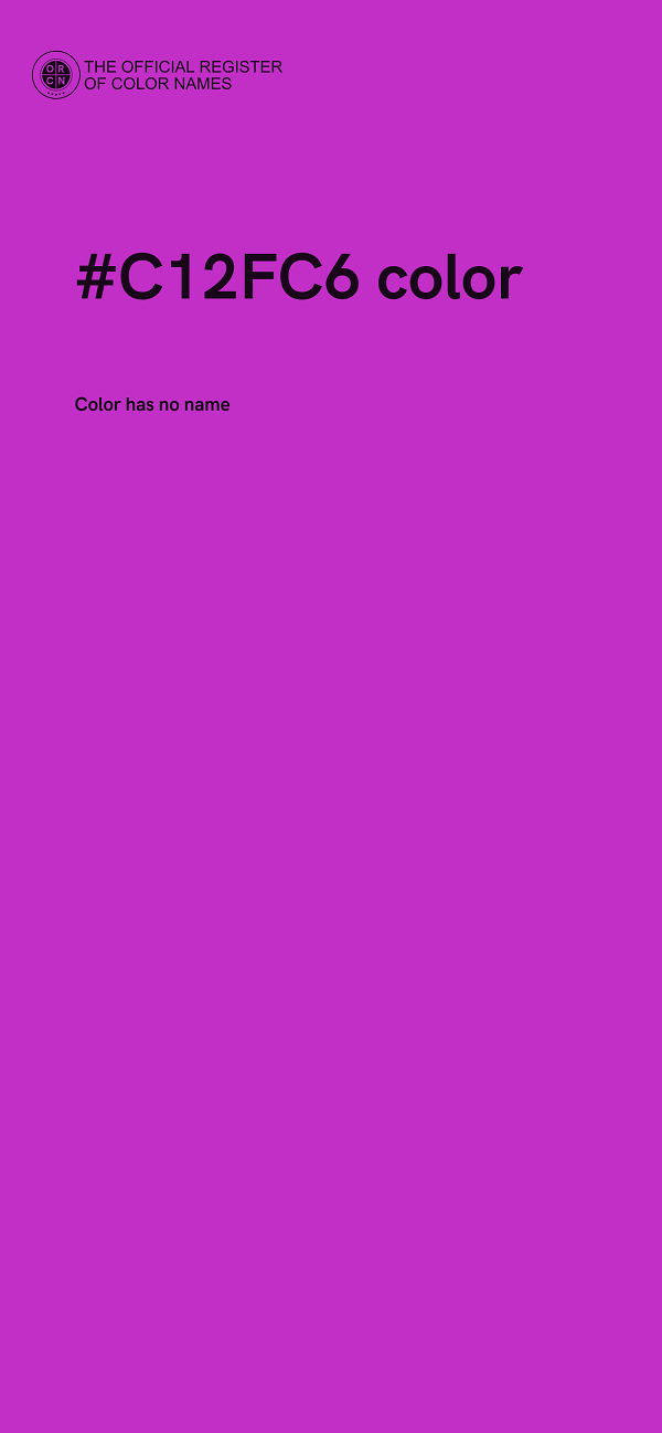#C12FC6 color image