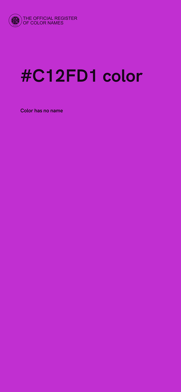 #C12FD1 color image