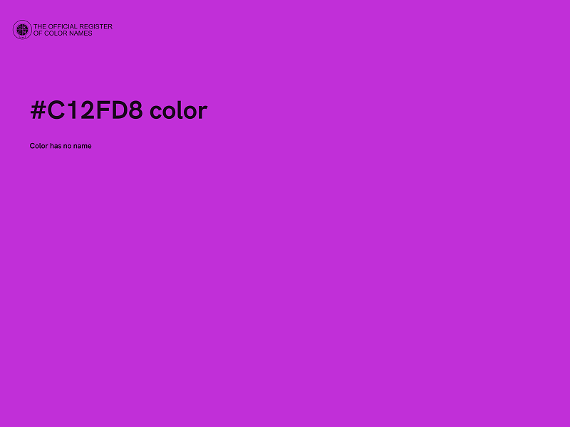 #C12FD8 color image