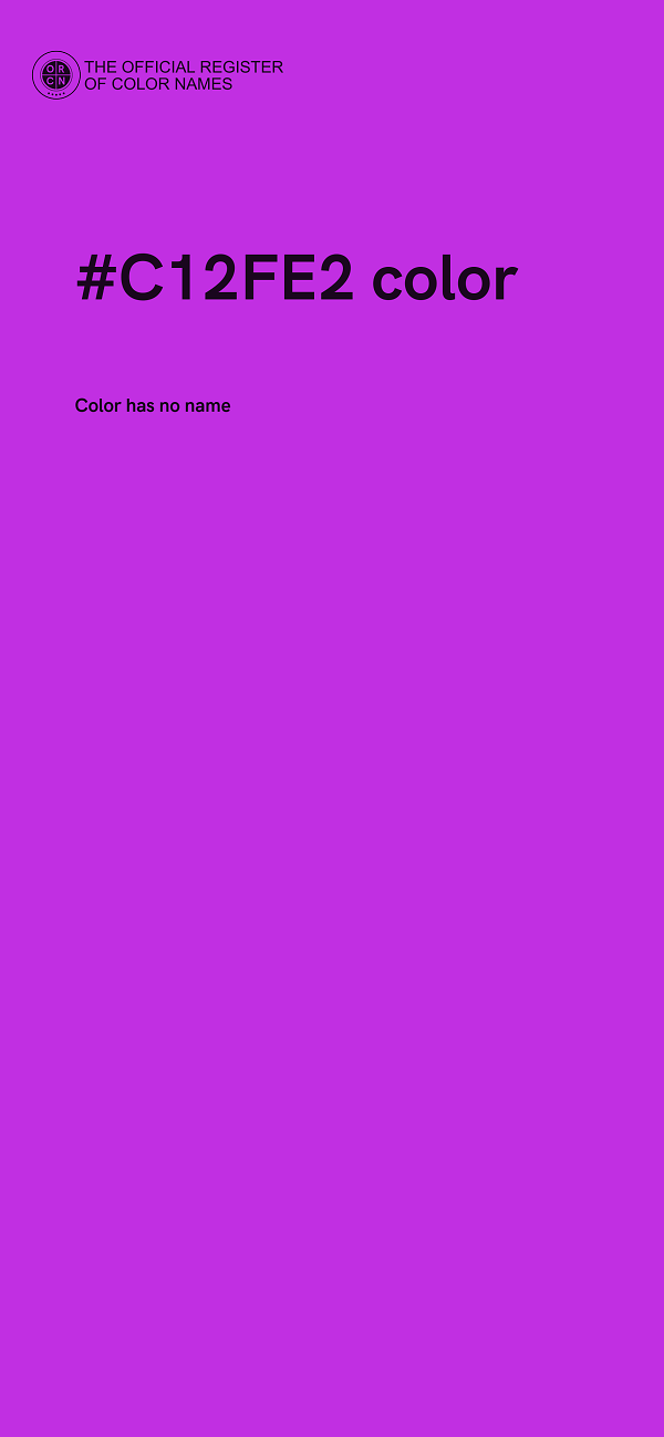 #C12FE2 color image