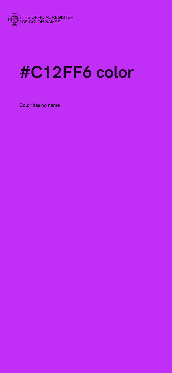 #C12FF6 color image