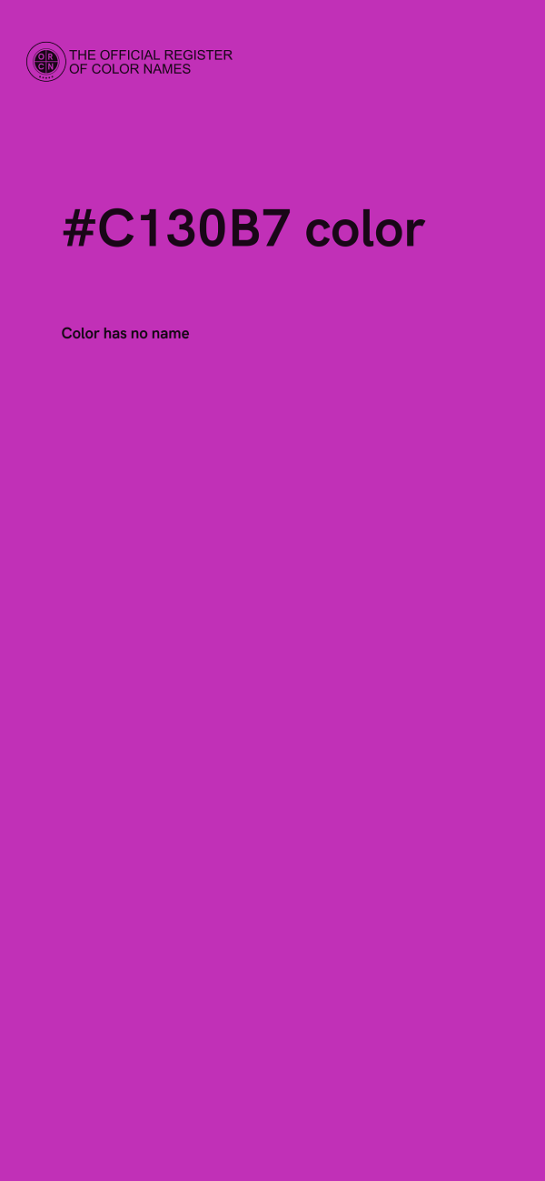 #C130B7 color image
