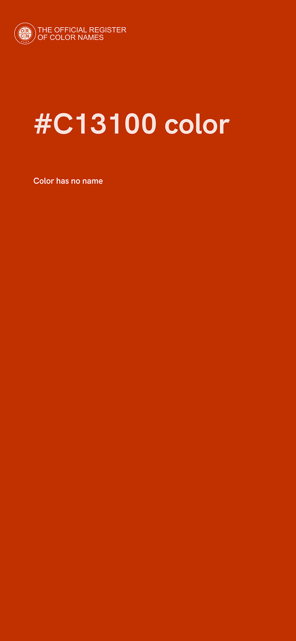 #C13100 color image