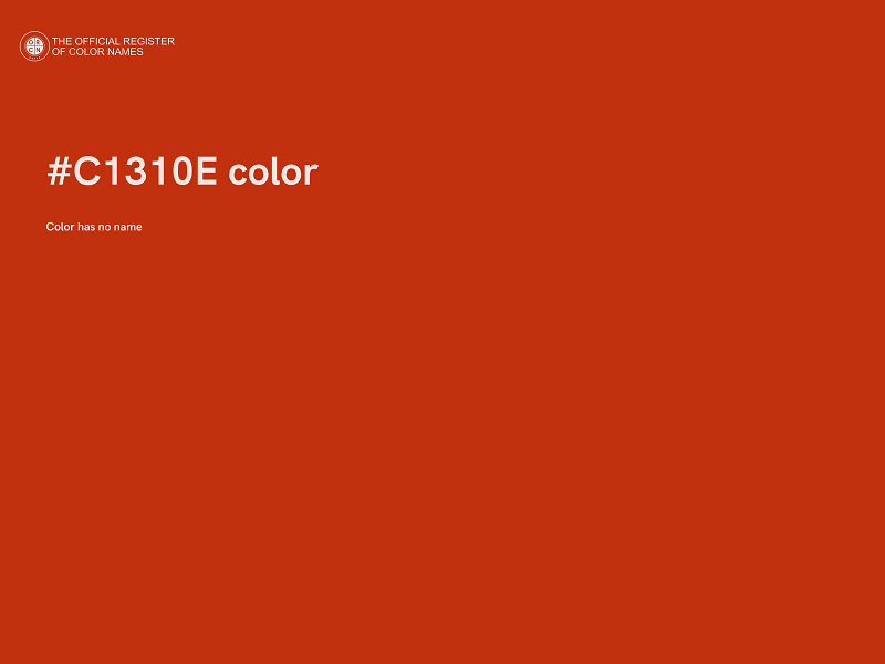 #C1310E color image