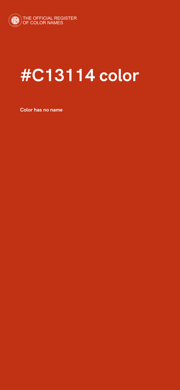 #C13114 color image