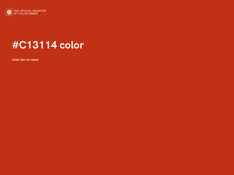 #C13114 color image