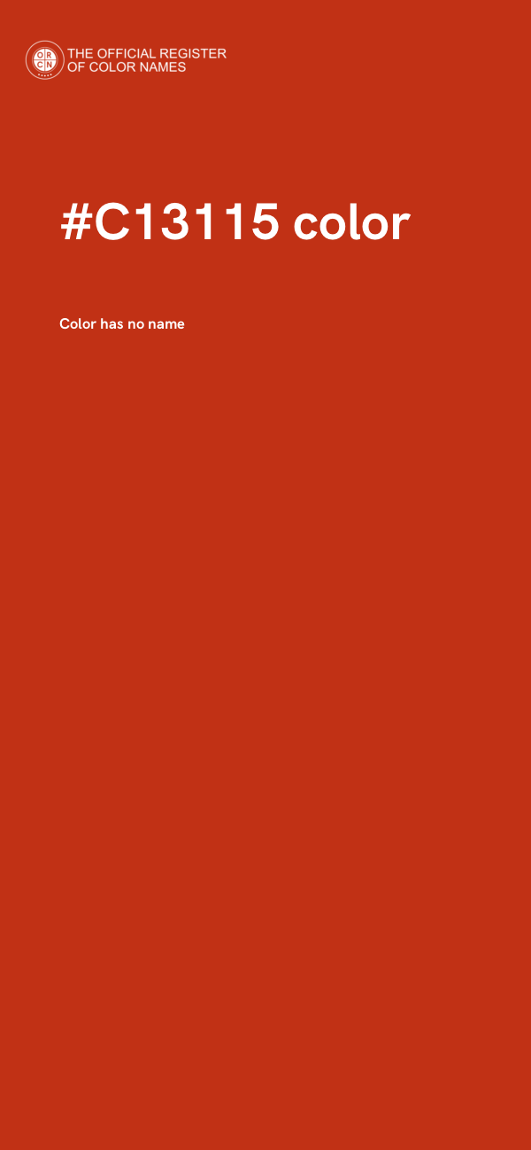 #C13115 color image