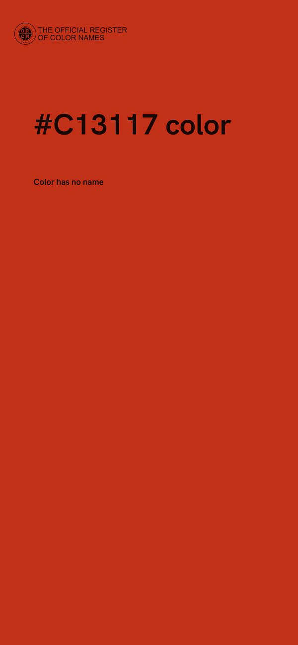 #C13117 color image