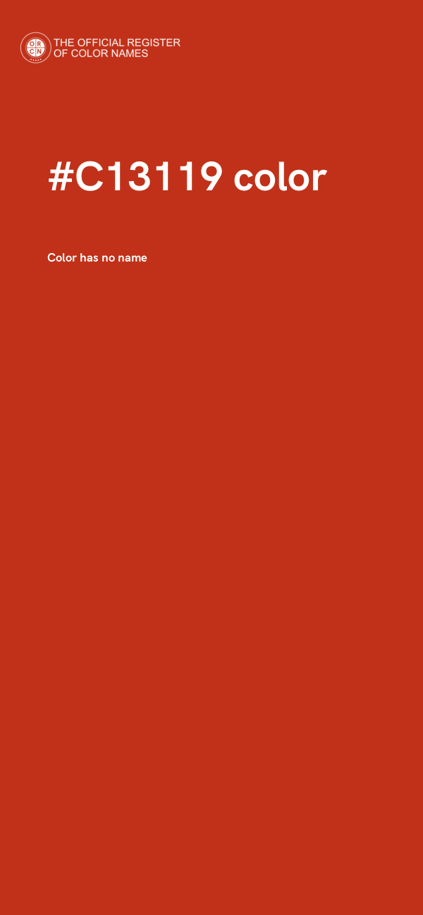 #C13119 color image