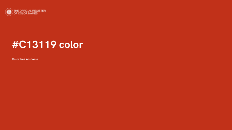 #C13119 color image