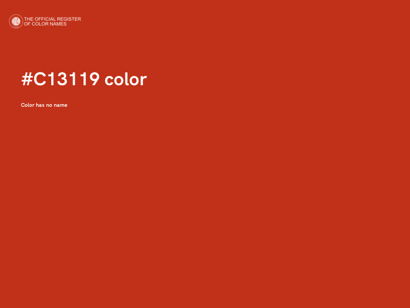 #C13119 color image