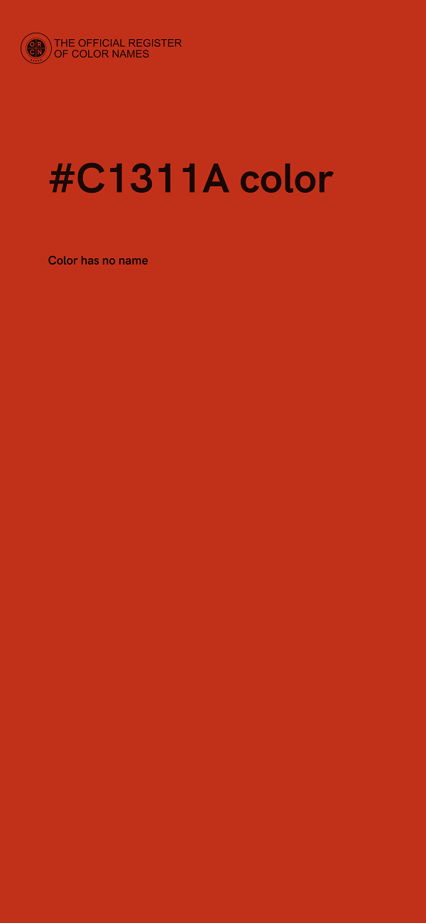 #C1311A color image
