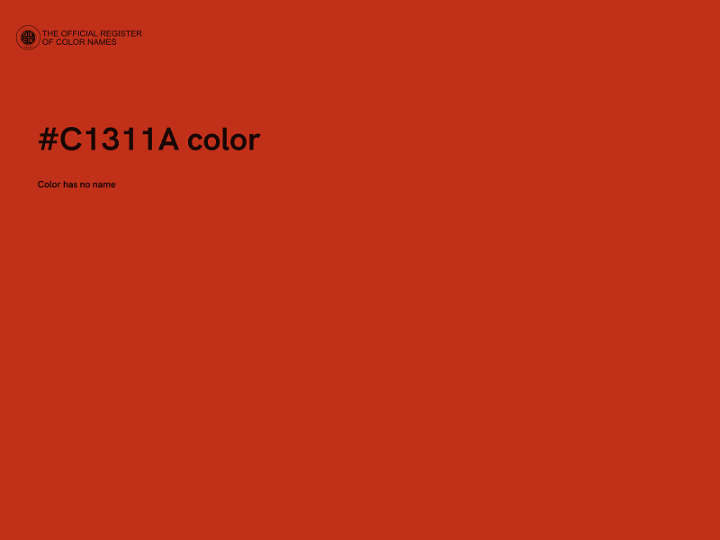 #C1311A color image