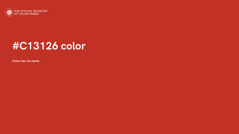 #C13126 color image