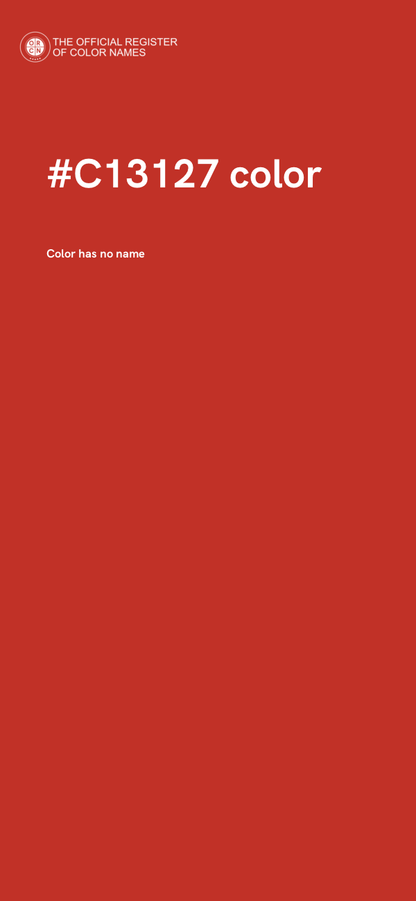 #C13127 color image