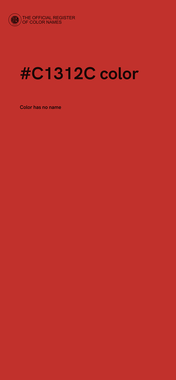 #C1312C color image