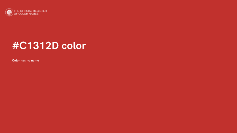 #C1312D color image