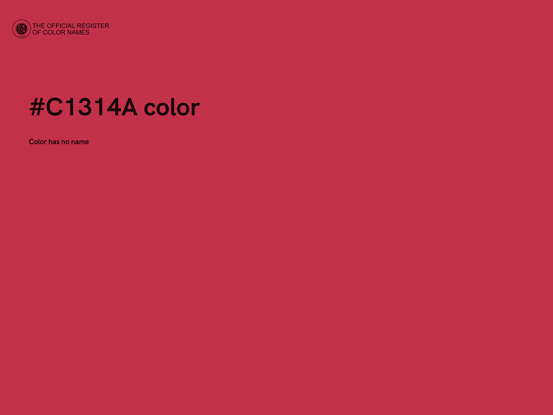#C1314A color image