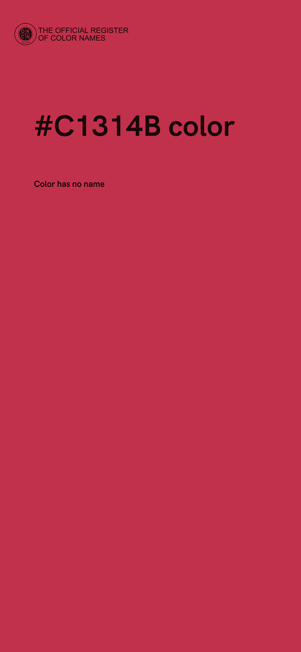 #C1314B color image