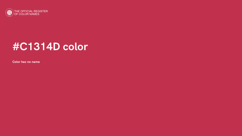 #C1314D color image